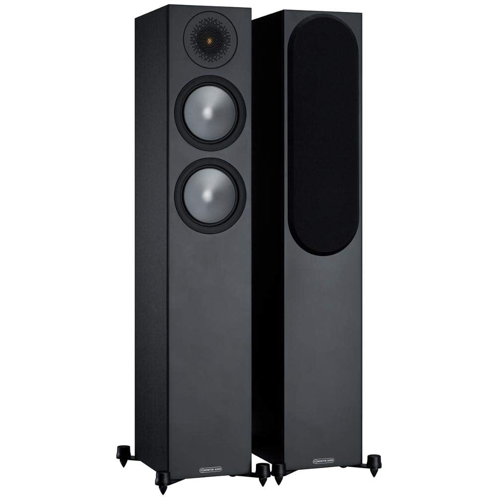 Monitor Audio Bronze 200 6G | Farbe: Schwarz | Standlautsprecher | Paar | Stereo & Heimkino | 2,5-We