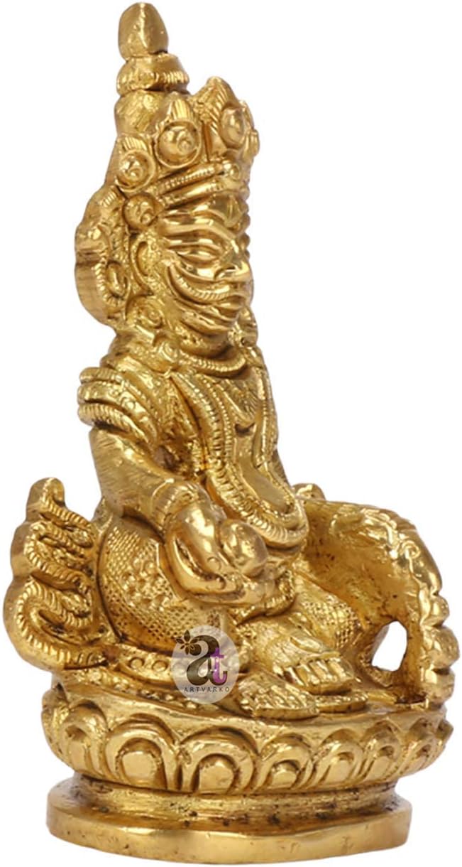 Artvarko Indianische Reichtumsgott Kuber Statue – Hindu-Gott des Reichtums und des Wohlstands – Mess