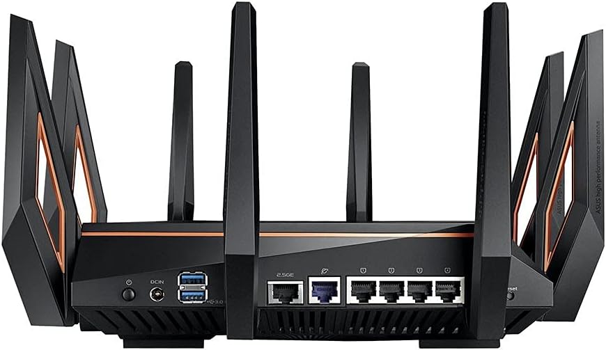ASUS ROG Rapture GT-AX11000 Tri-Band WiFi 6 erweiterbarer Gaming-Router, 2,5G-Ports, ASUS Range Boos