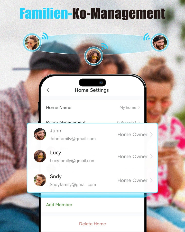 RAINPOINT Bewässerungscomputer WLAN, Automatische Bewässerungssystem mit Messing-Einlass, Zyklus-Soa