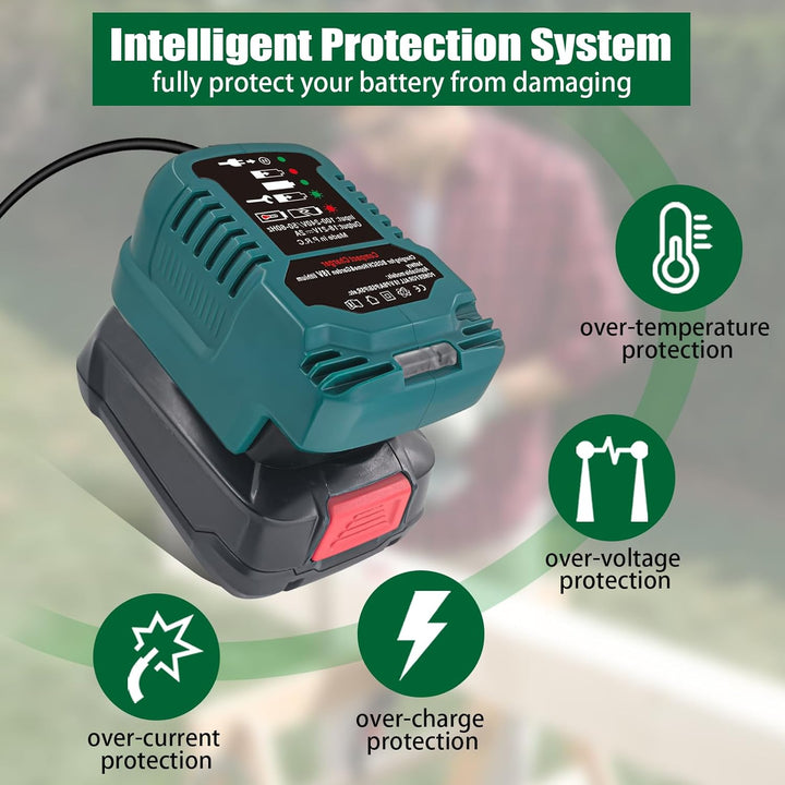 Schnellladegerät Ersatz für Bosch PBA 18V Ladestation mit LED-Anzeige Kompatibel mit Bosch 18V PBA A