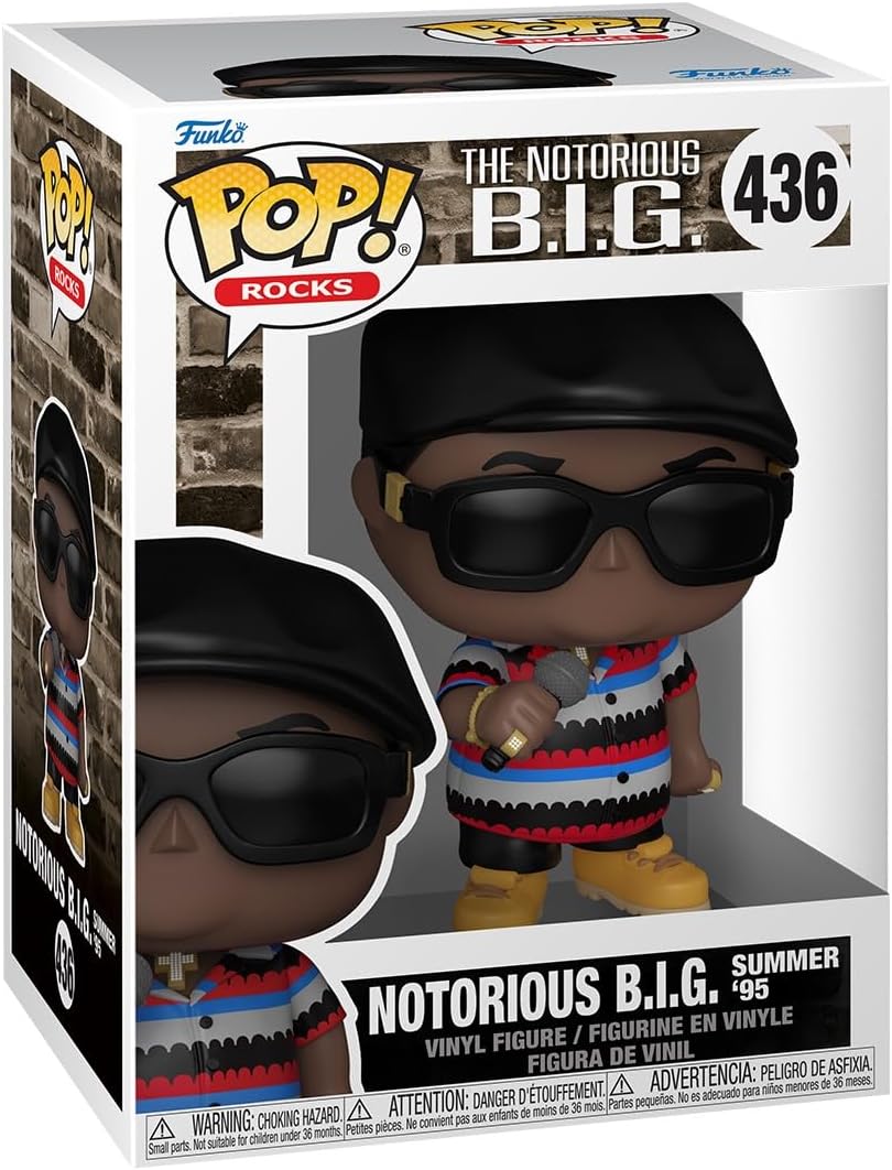 Funko Pop! Rocks: Biggie “Beat The Summer Jam'' - Notorious Big - Vinyl-Sammelfigur - Geschenkidee -