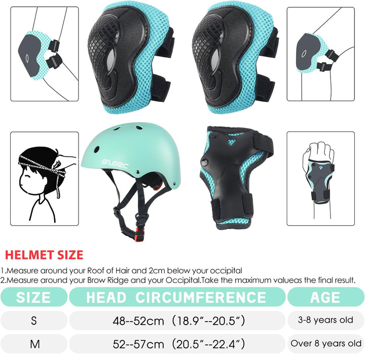 Glerc Kinder Fahrradhelm für Jungen und Mädchen von Kleinkind bis Jugend, Kinder Protektoren Schutza