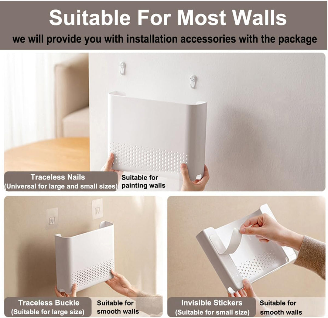 Router Box, Router Verstecken, WiFi Router Aufbewahrungsbox Regal Wand WLAN Wandbehänge TV Kabel Ver