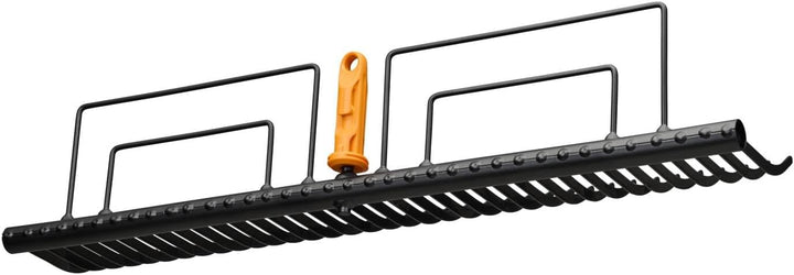 Fiskars OneClick Gather Rake, Schwarz/Orange Rasenrechen, Rasenrechen
