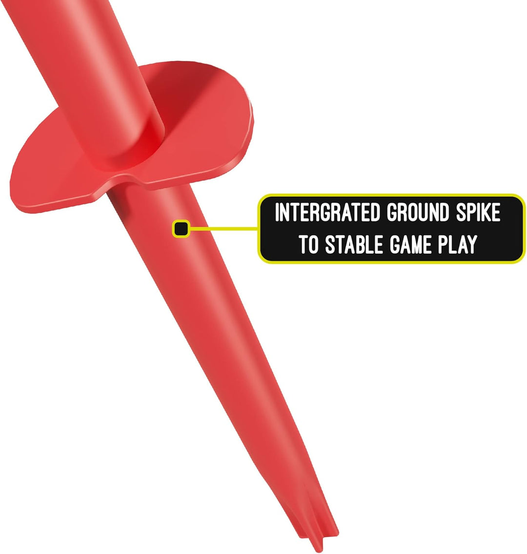 Swingball Classic Original | Rot und Gelb | Outdoor-Aktivitäten | Traditioneller Stock im Boden Set
