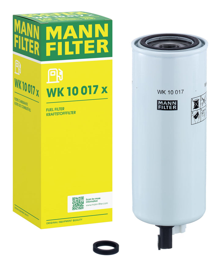 MANN-FILTER WK 10 017 x Kraftstofffilter Satz mit Dichtung / Dichtungssatz Kraftstofffilter – Für Nu