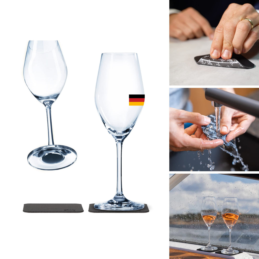 silwy® Magnetgläser, feine Kristallgläser mit perfekt integrierten Magneten und metallischen Nano-Ge