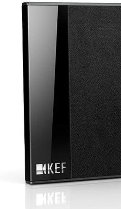 KEF T101c Center-Lautsprecher Schwarz Stück|Ultra Flach| 3,5cm tief|10-100W|HiFi|Heimkino|TV, Schwar