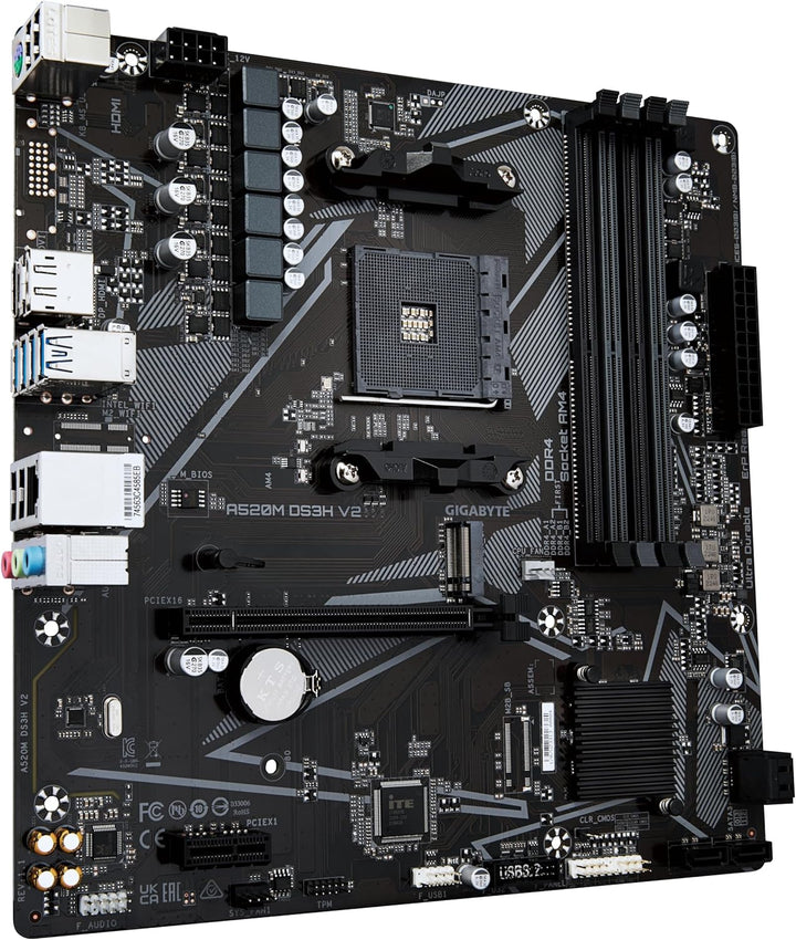 Gigabyte A520M DS3H V2 AM4/DDR4/HDMI-DP/µATX