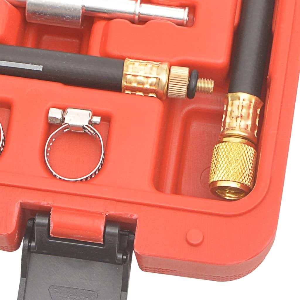 vidaXL Benzin Drucktester Drucktester Druckmesser Einspritzanlage Kraftstoffdruckprüfer Werkzeug Sat