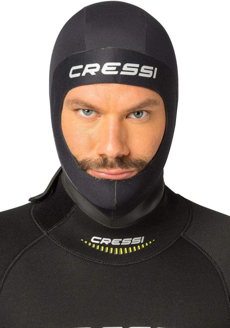 Cressi Hood Man - Neopren 5mm Kopfhaube Herren L (5-6-7), L (5-6-7)