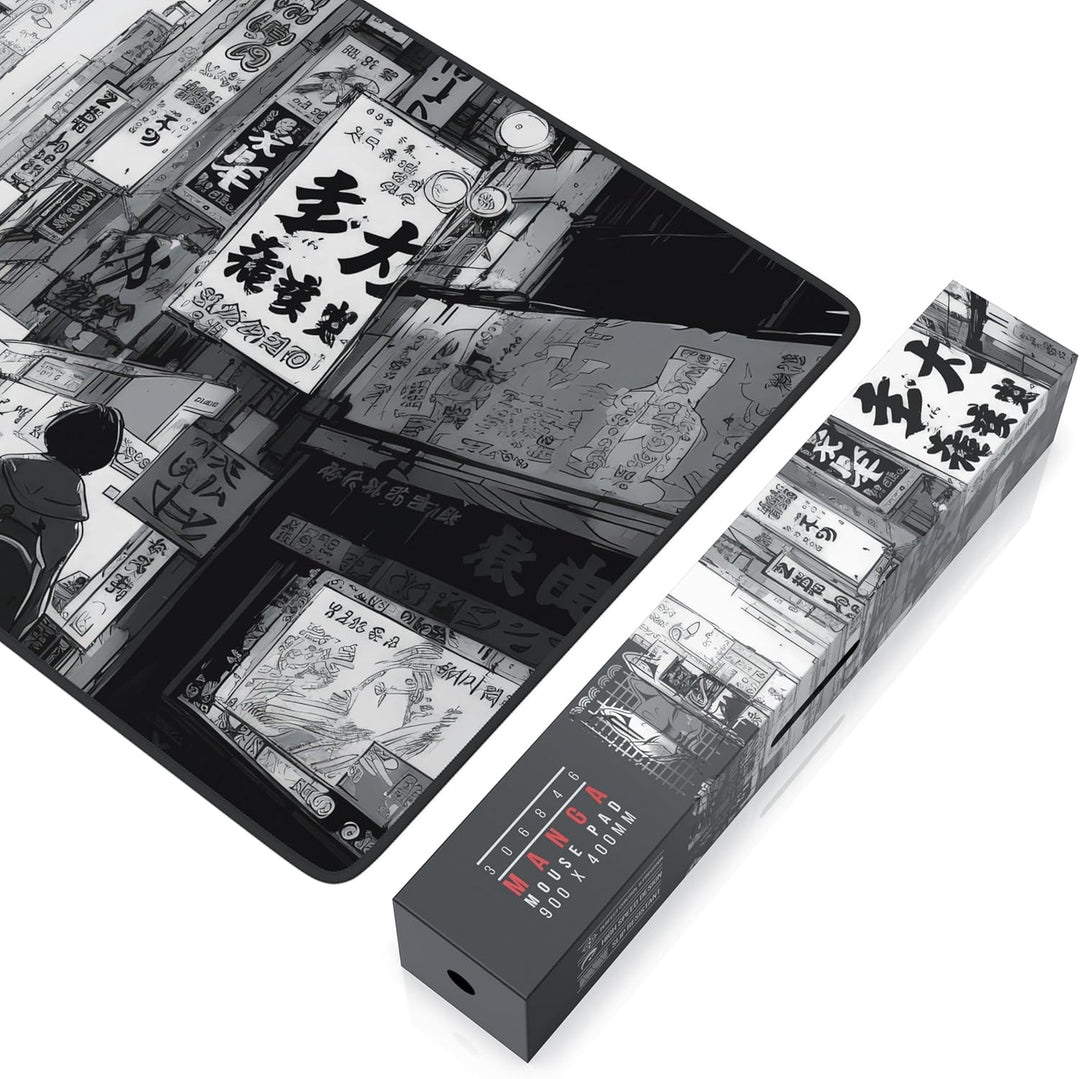 TITANWOLF - XXL Speed Gaming Mauspad 900 x 400mm - XXL Mousepad - Tischunterlage Large Size - verbes