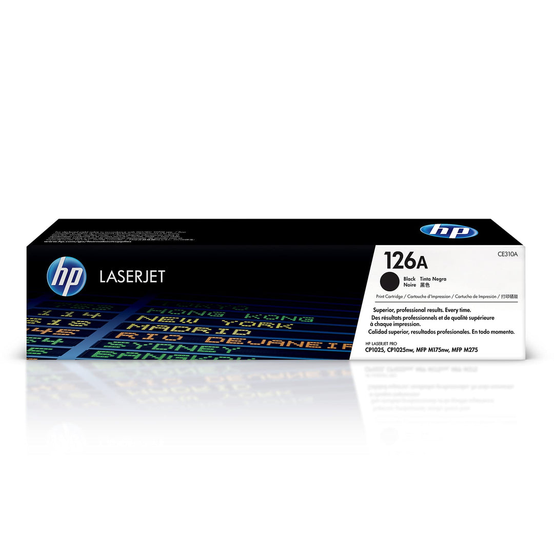 HP 126A (CE310A) Schwarz Original Toner, 1er Pack, schwarz Schwarz 1.200 Seiten Single, Schwarz 1.20