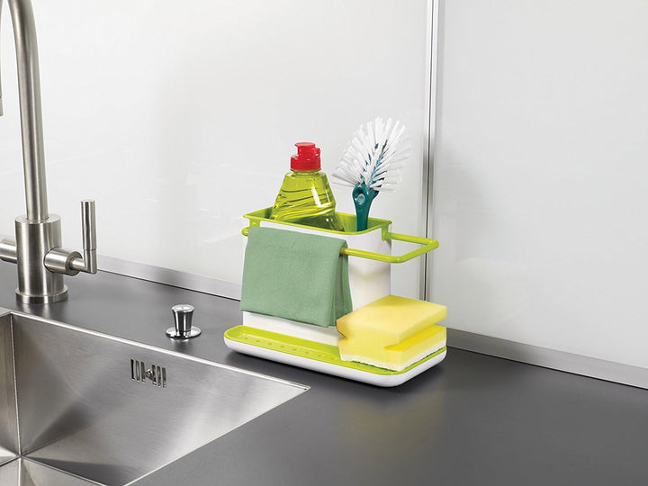 Joseph Joseph Ordnungshelfer für Das Spülbecken, 20 x 29 x 19 cm, Plastik, weiss/grün, 3er-Set