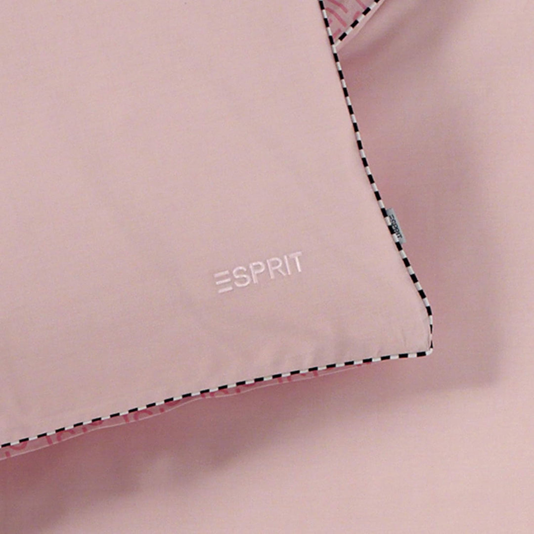 ESPRIT Bettwäsche 200x200 6teilig • Bettbezug rosa Scatter mit Kissenbezug 80x80 cm • 100% Baumwolle