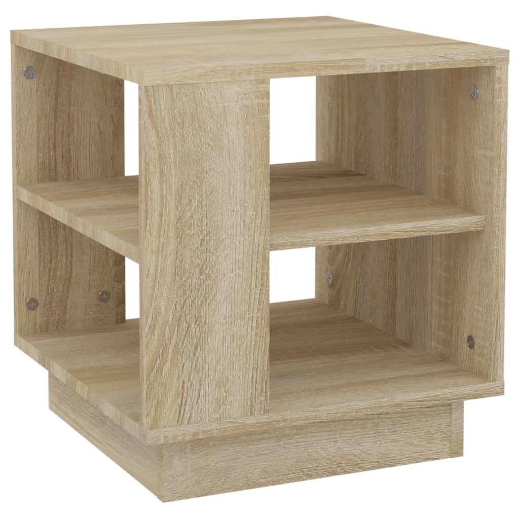 vidaXL Couchtisch mit 2 Ablagen Beistelltisch Wohnzimmertisch Kaffeetisch Sofatisch Teetisch Tisch W