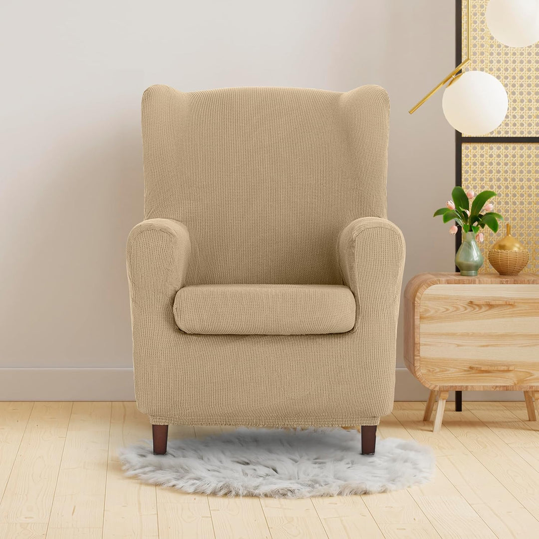 Eysa Ulises elastisch Sofa überwurf ohrensessel, Polyester-Baumwolle, 01-beige, 37 x 5 x 29 cm, 01-b