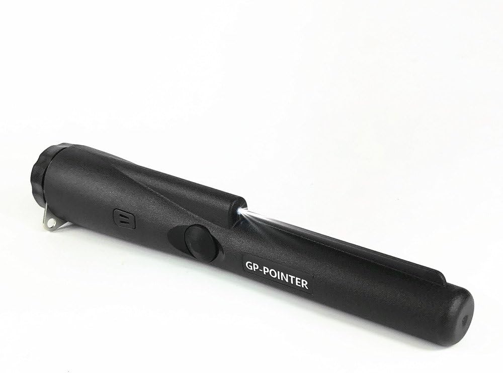 Hand Held Metal Detector Portable Gold Hunter GP-POINTER Black Gold Finder with LED light for Low Li