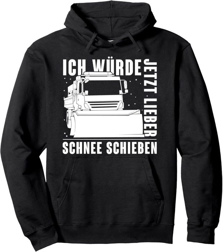 Schnee schieben Strassenmeisterei Geschenk Strassenwärter Pullover Hoodie