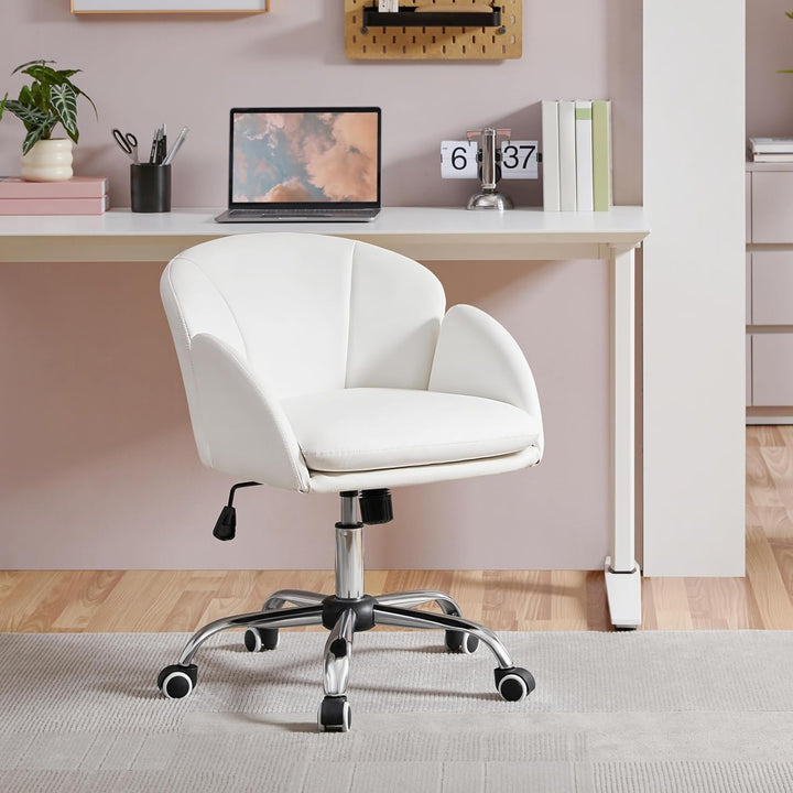 Yaheetech Schreibtischstuhl Ergonomisch Bürostuhl bis 136 kg Belastbar, Drehstuhl Höhenverstellbar C