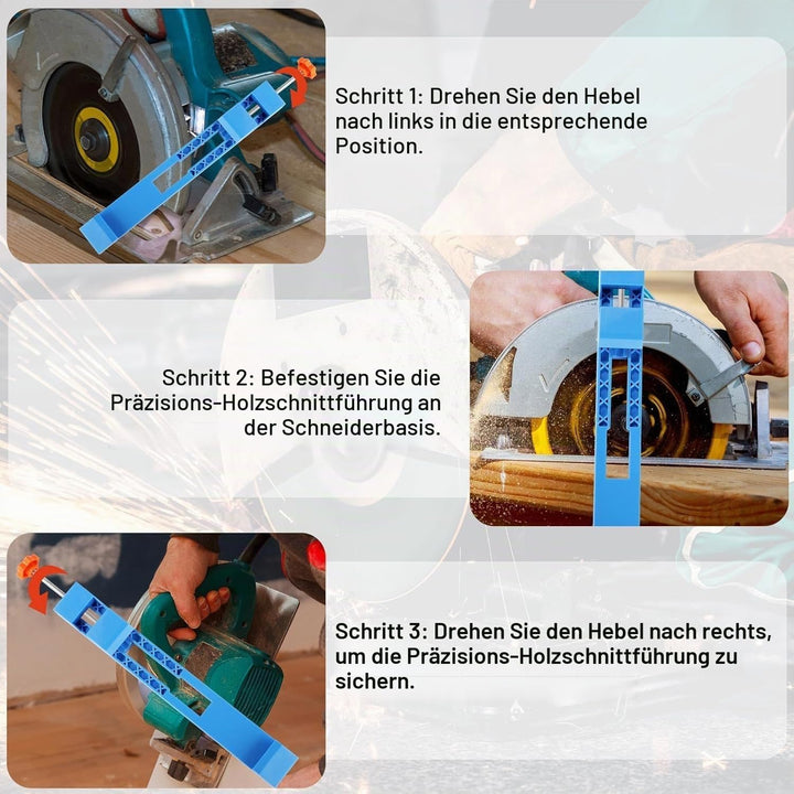 Einstellbare Schneidemaschine Basisführung,145-208mm Positionierungsklemme für Kreissägen und Fräsen