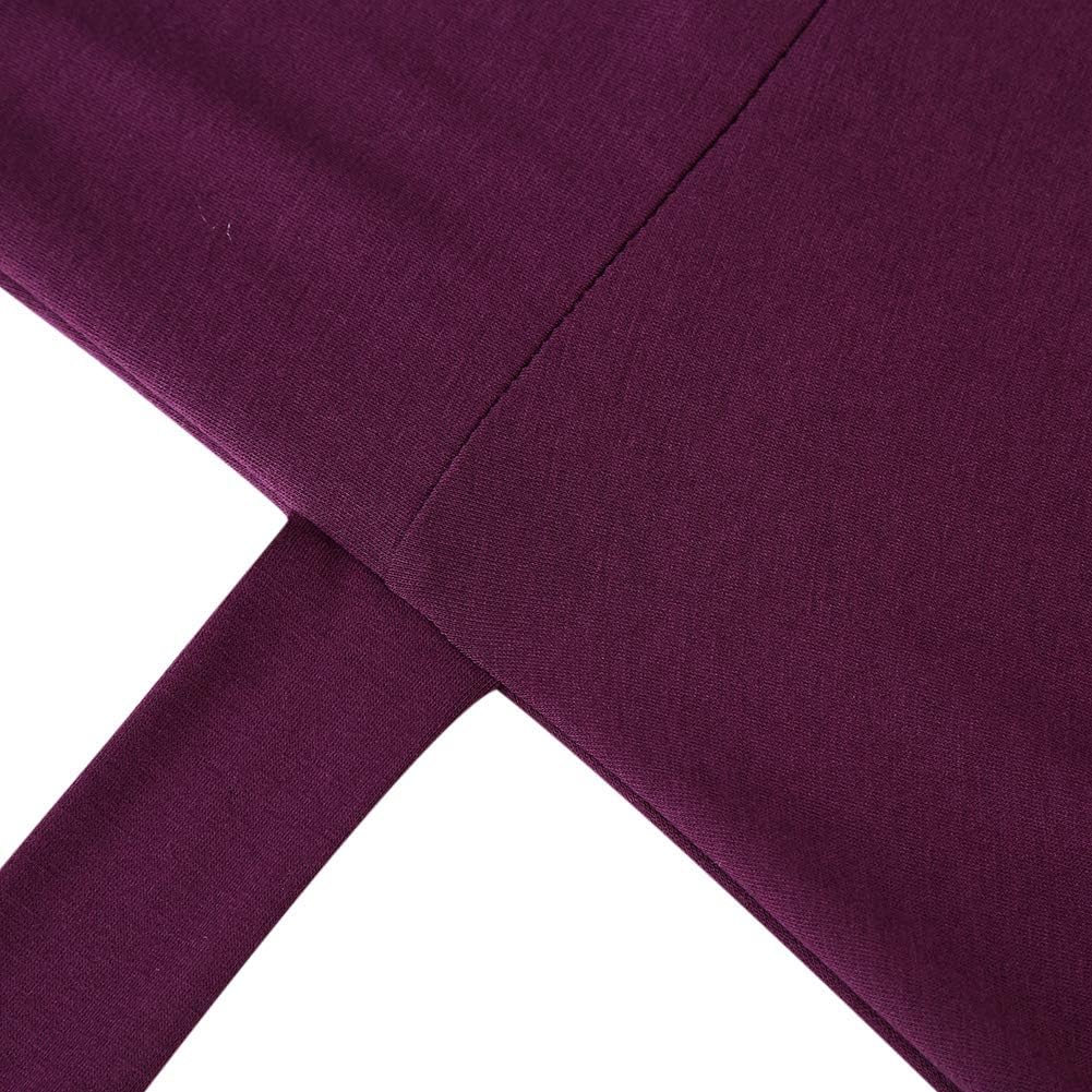 KOJOOIN Damen Umstandskleid Schwangerschafts Kleid für Schwangere Stillkleid V-Ausschnitt Langarm mi