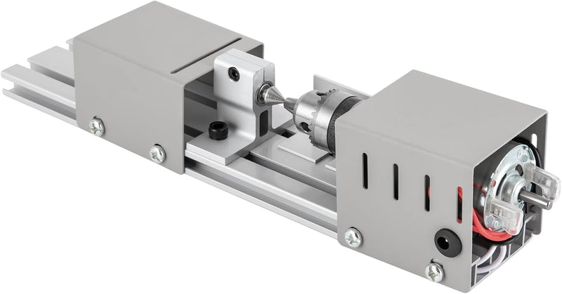 Metall-Drehmaschine Mini Drehbank Tischdrehbank für Holzbearbeitung DIY | Kompakte Miniaturdrehmasch