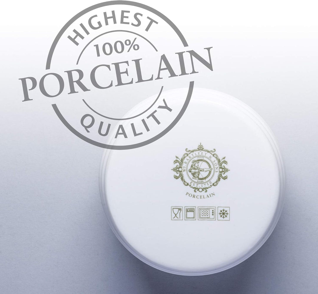 WM Bartleet & Sons Honigtopf aus Porzellan weiss, Weiss