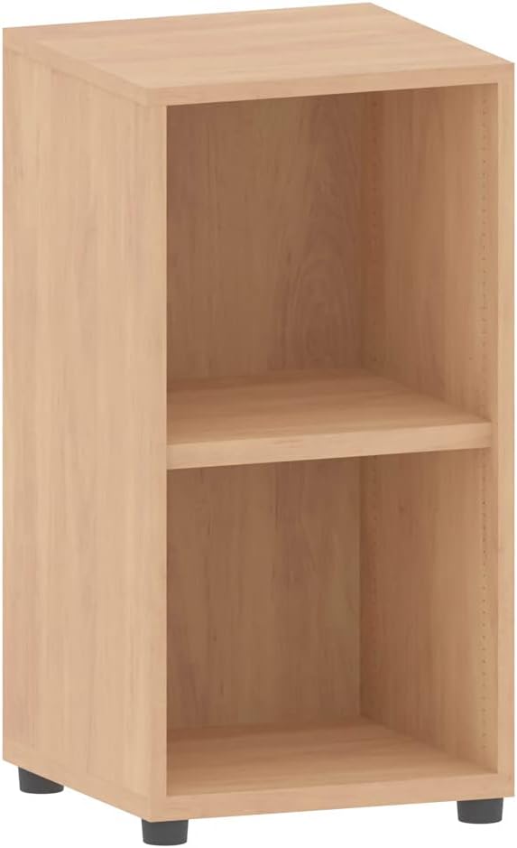 Aktenregal 2 Fächer| Büroregal 2 OH 40x40x77cm aus Holz | Büromöbel Ordnerregal Bücherregal Regal Ho