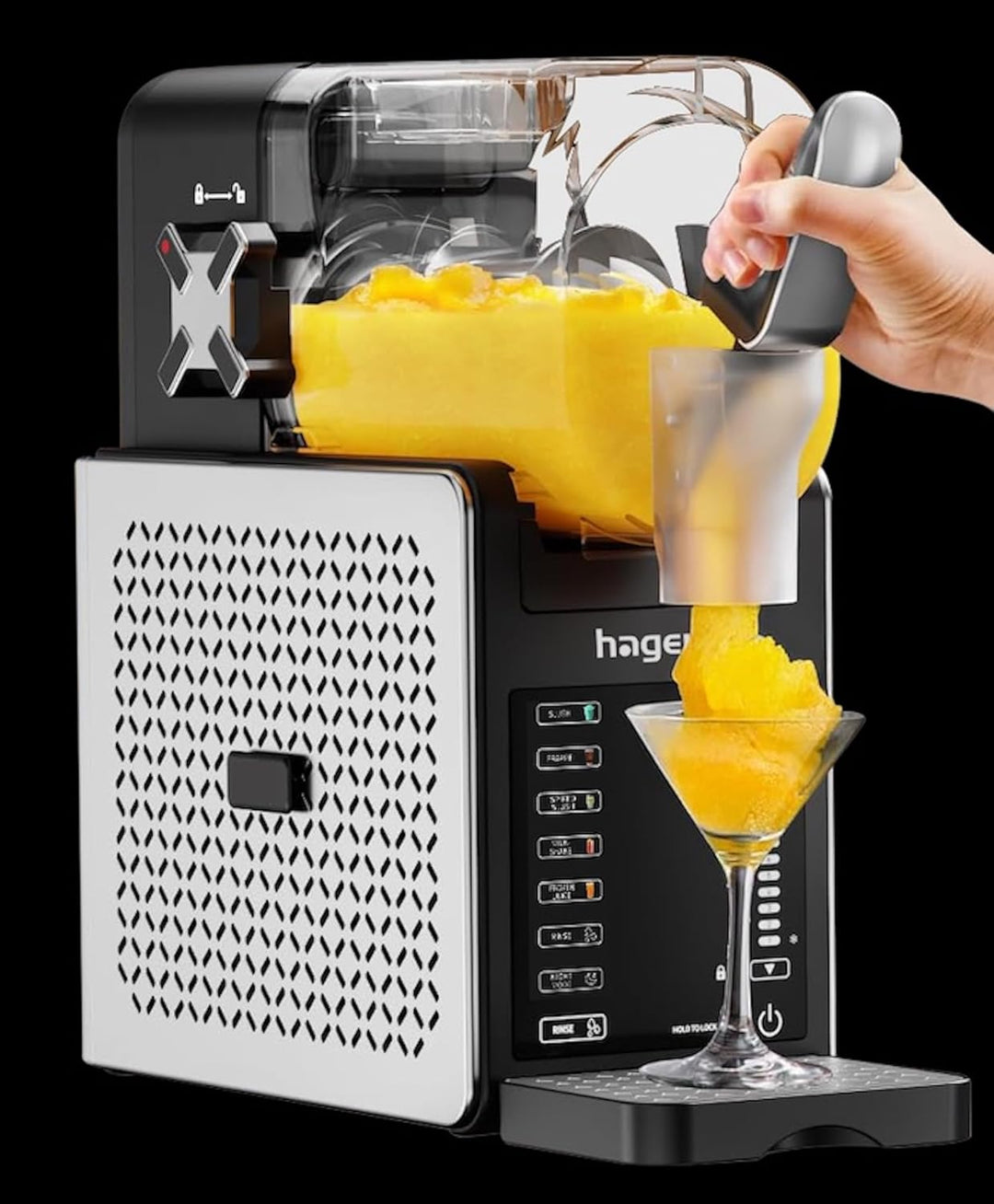 Slush Eismaschine SIM-200.1.9 2,2L Auto-Clean Funktion Softice Maschine 200W Temperaturanzeige