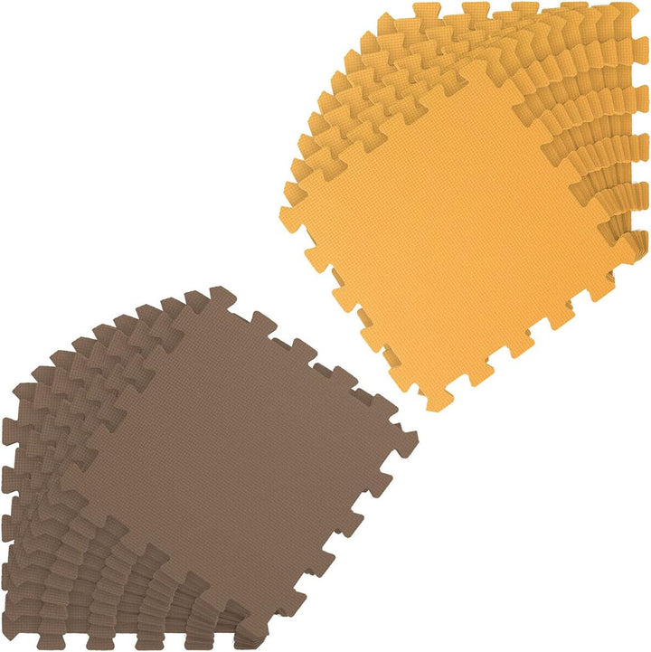 LittleTom 18 Teile Spielmatte Baby ab Null - 30x30 Schaumstoff Puzzlematte Kinder Isomatte Baby Spie