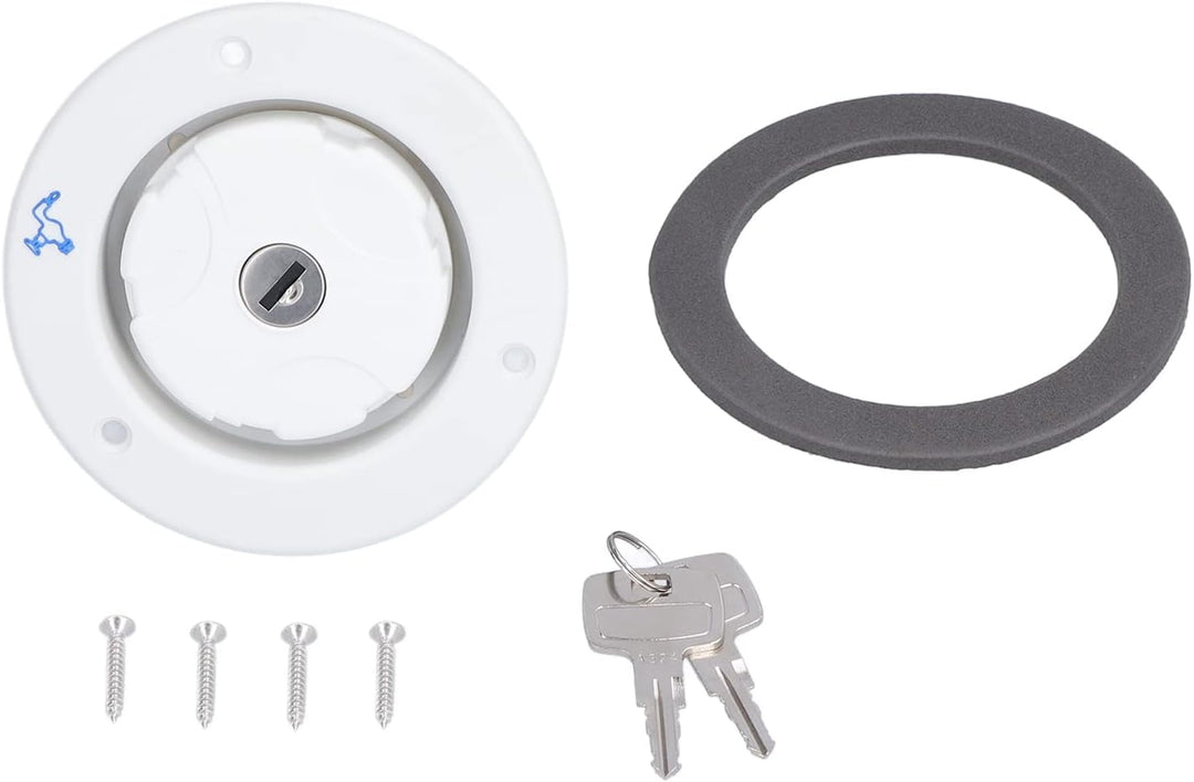 Tankdeckel 78mm RV Wassertankdeckel mit Feder und Dichtungsring Universal Frischwassereinlass mit 2