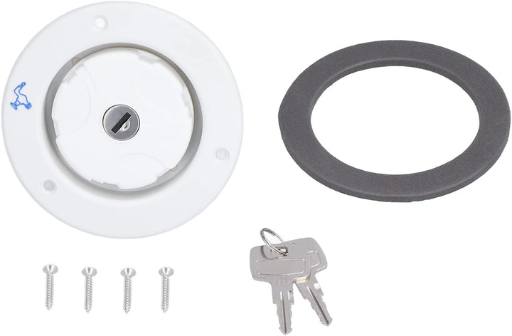 Tankdeckel 78mm RV Wassertankdeckel mit Feder und Dichtungsring Universal Frischwassereinlass mit 2