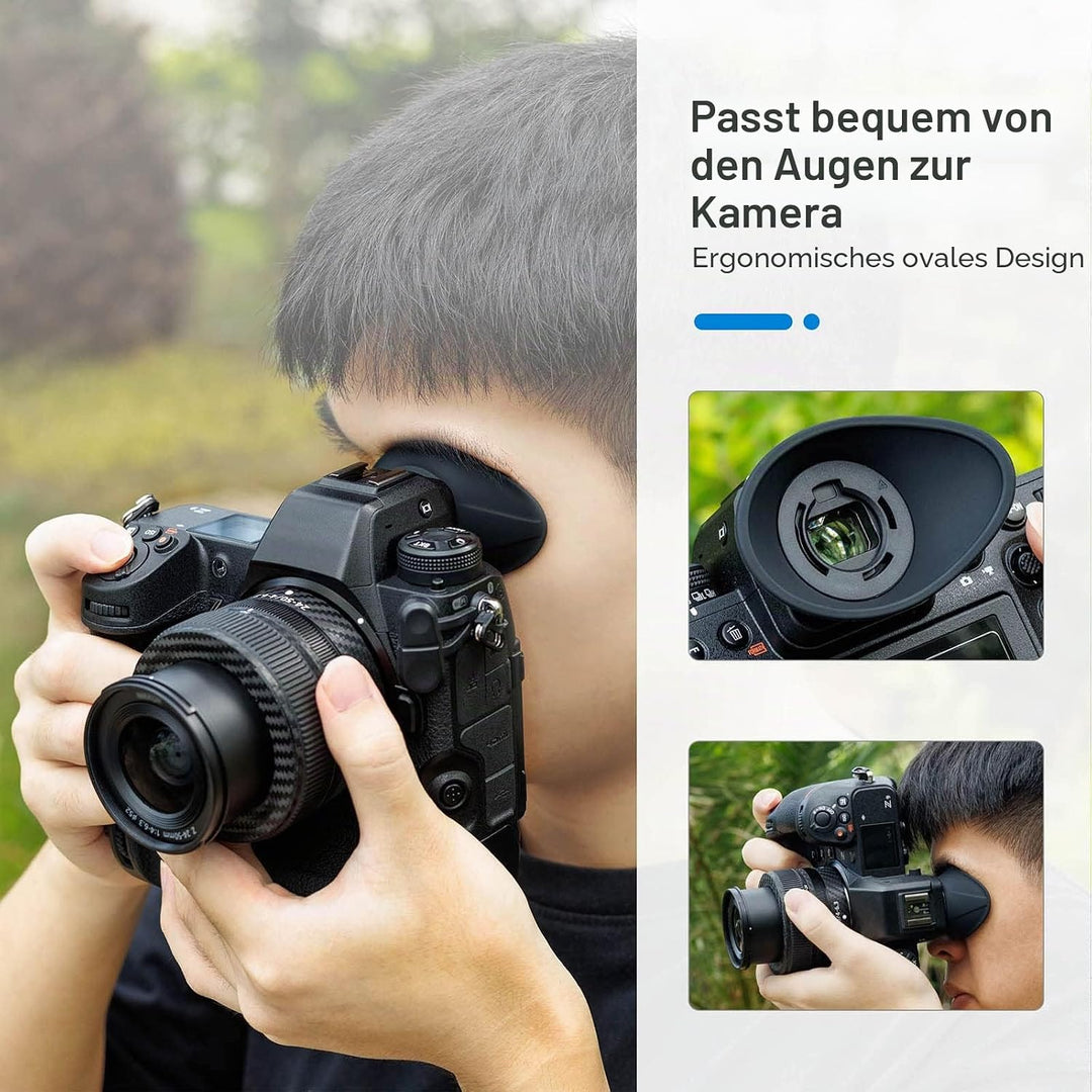 JJC Weiche Silikon-Augenmuschel Okular für Nikon Z 9, Z 8, Z f, Z9 Z8 Zf spiegellose Kamera ersetzt