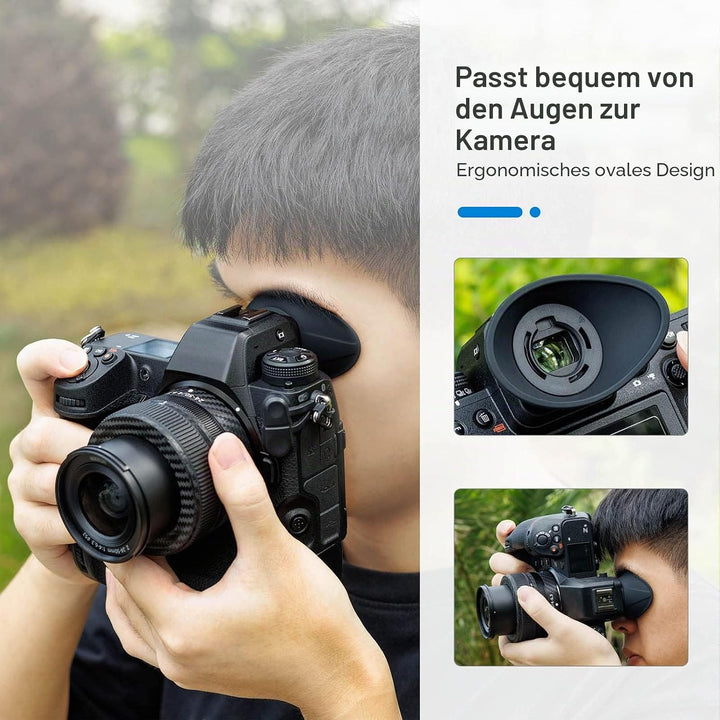 JJC Weiche Silikon-Augenmuschel Okular für Nikon Z 9, Z 8, Z f, Z9 Z8 Zf spiegellose Kamera ersetzt