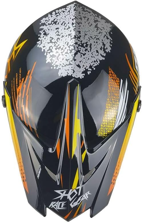 Kinder Crosshelm Hot-Shot AHP – Motorradhelm für Kinder, ABS-Schale, robuster Kinderhelm für Downhil