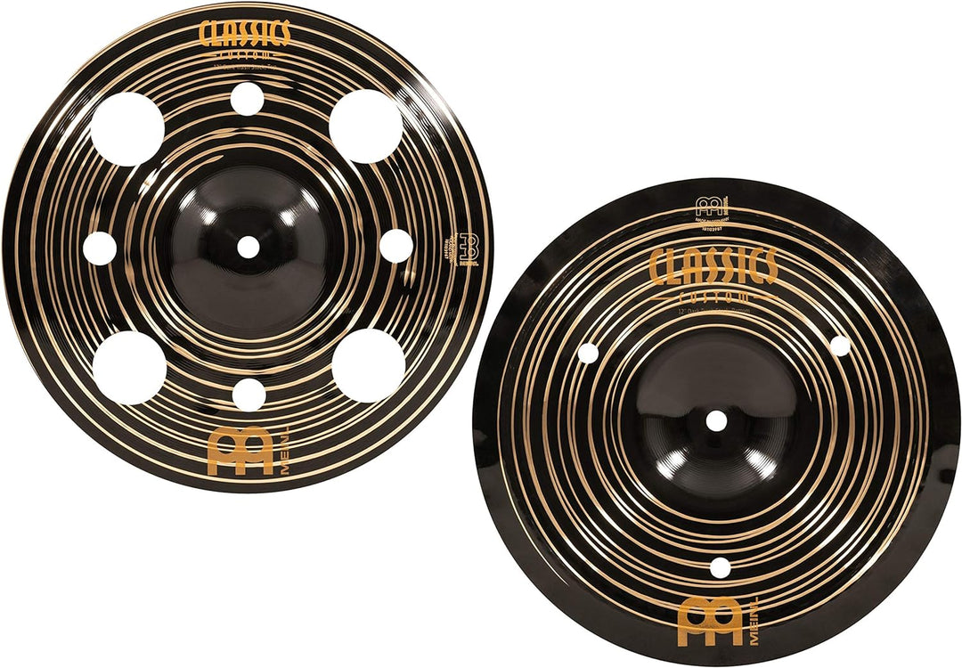 Meinl Cymbals Classics Custom Dark Trash Stack 12 Zoll (Video) Schlagzeug Becken (30,48cm) B12 Bronz