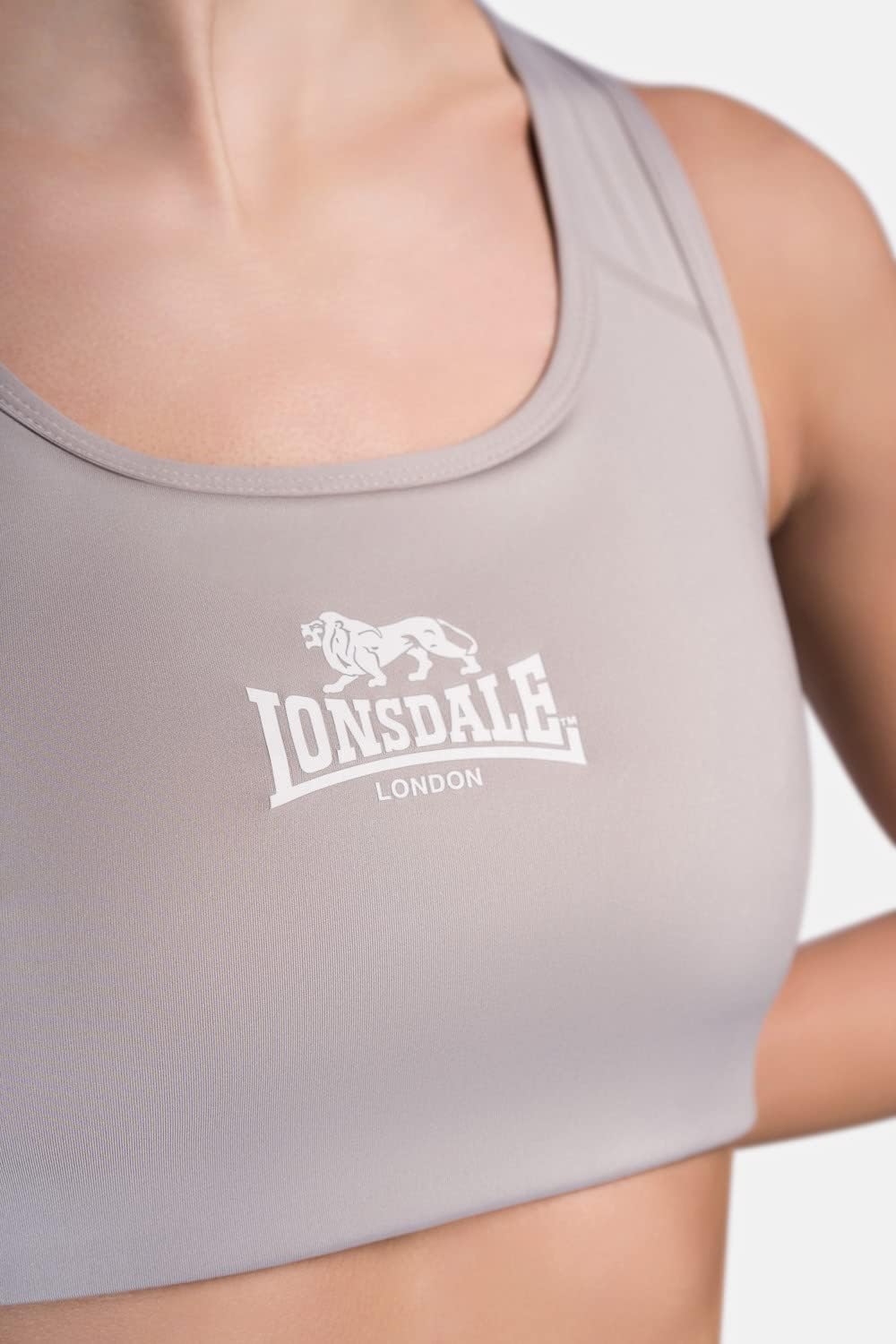 Lonsdale Frauen Sport-BH WARDOUR, M Grey/White