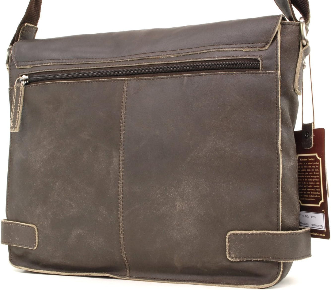 Ashwood -Leder - Umhängetasche/Schultertaschen/Arbeitstasche CAMDEN Braun, Braun