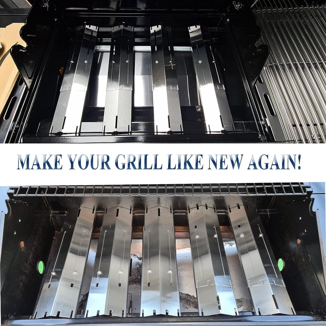 Denmay 31 bis 44CM Einstellbare Grillbrenner aus Edelstahl, Ersatzteile Crossover Rohr und 30 to 53C