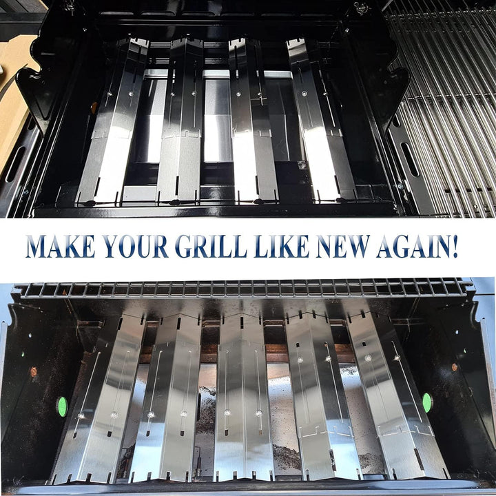 Denmay 31 bis 44CM Einstellbare Grillbrenner aus Edelstahl, Ersatzteile Crossover Rohr und 30 to 53C