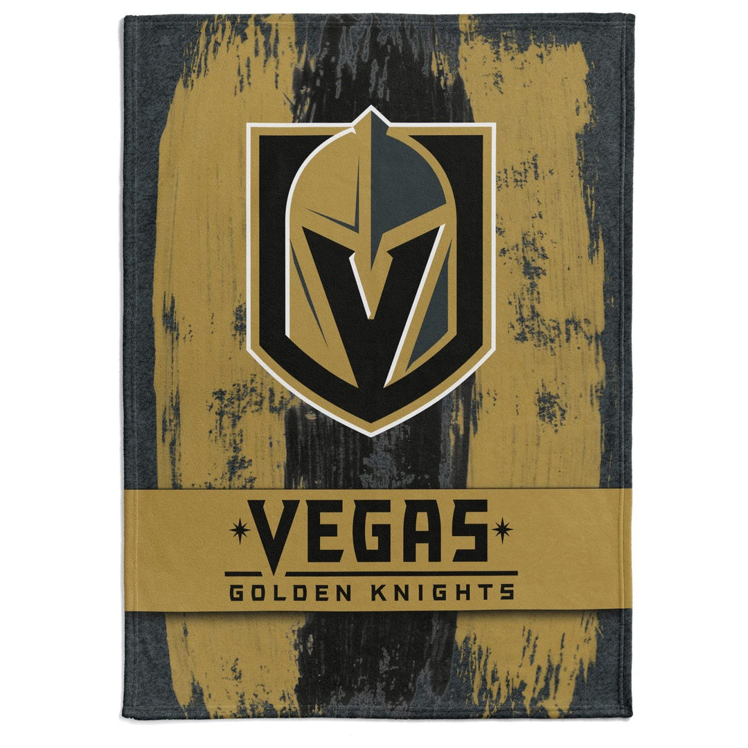 NHL Kuscheldecke Vegas Golden Knights Decke Fleece Throw Brush Blanket 150x200