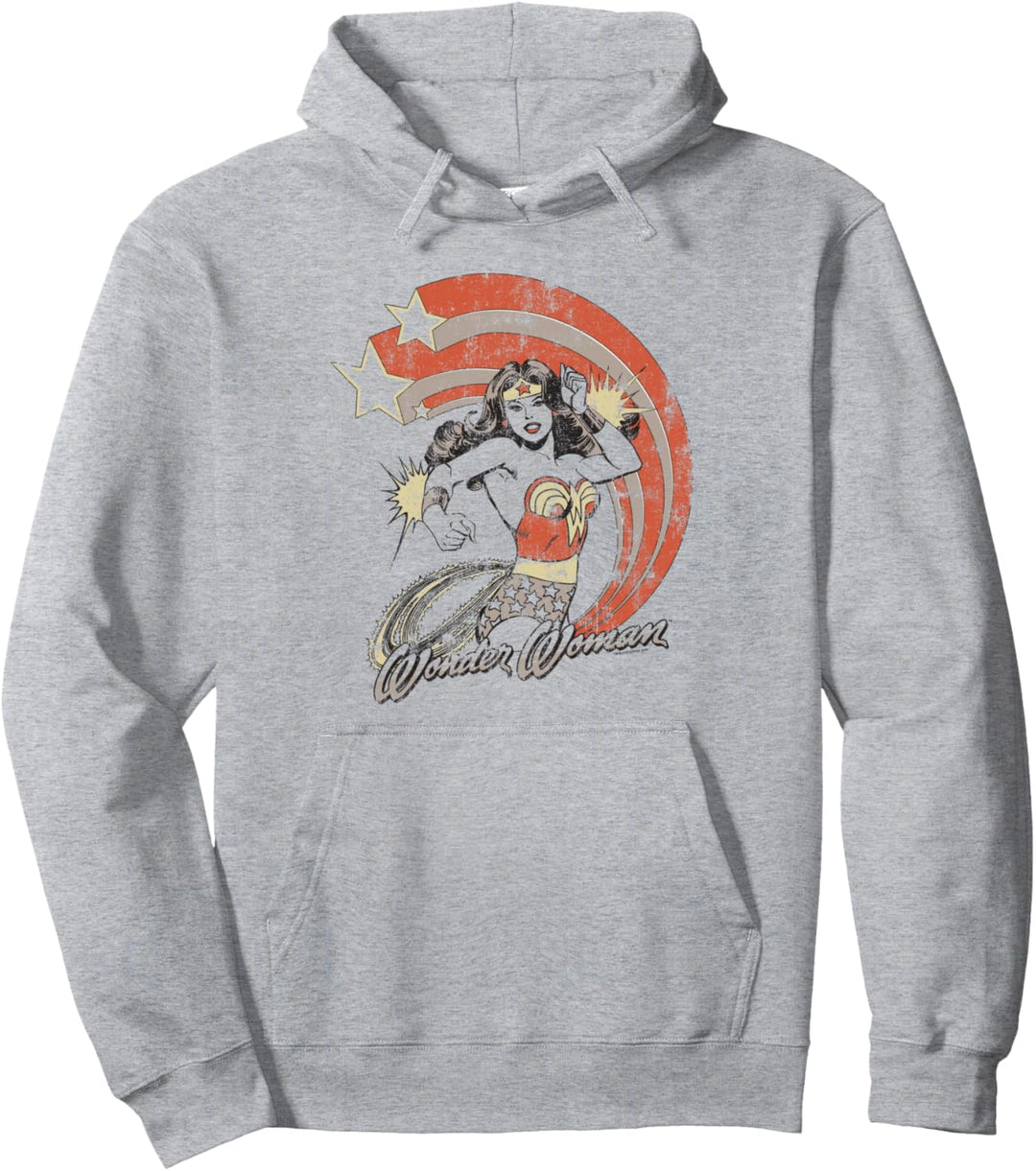 Wonder Woman Stars and Stripes Adult Pullover Hoodie
