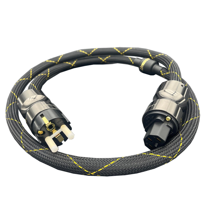 10awg Geschirmt HiFi-netzkabel, Mit Ferrit Ring, High-End Audiophile Sauerstoff Freies Kupfer Audio