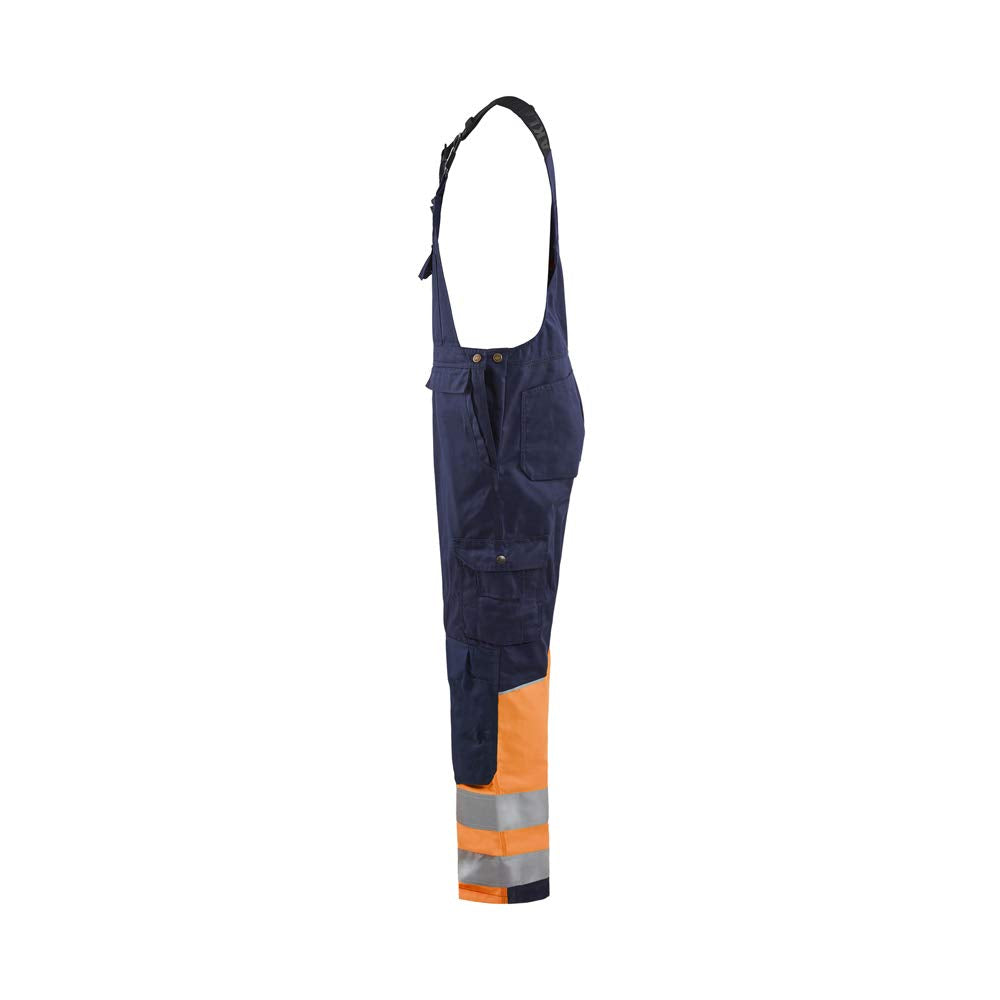 Blaklader 266218008953D92 High Vis Latzhose, Marineblau/Orange, Grösse D92