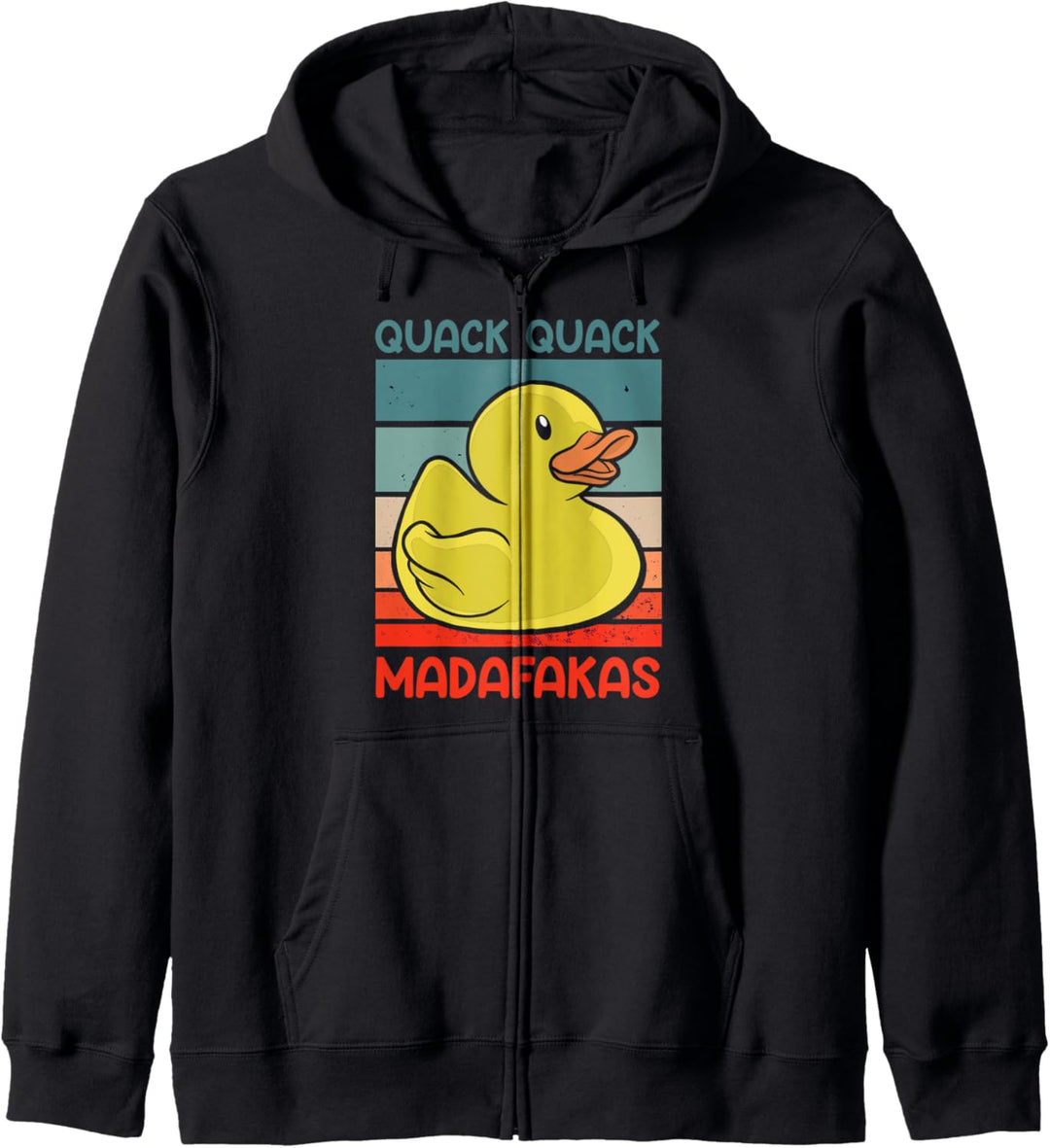 Quack Quack Madafakas Enten Ente Entchen Gummiente Witziges Kapuzenjacke