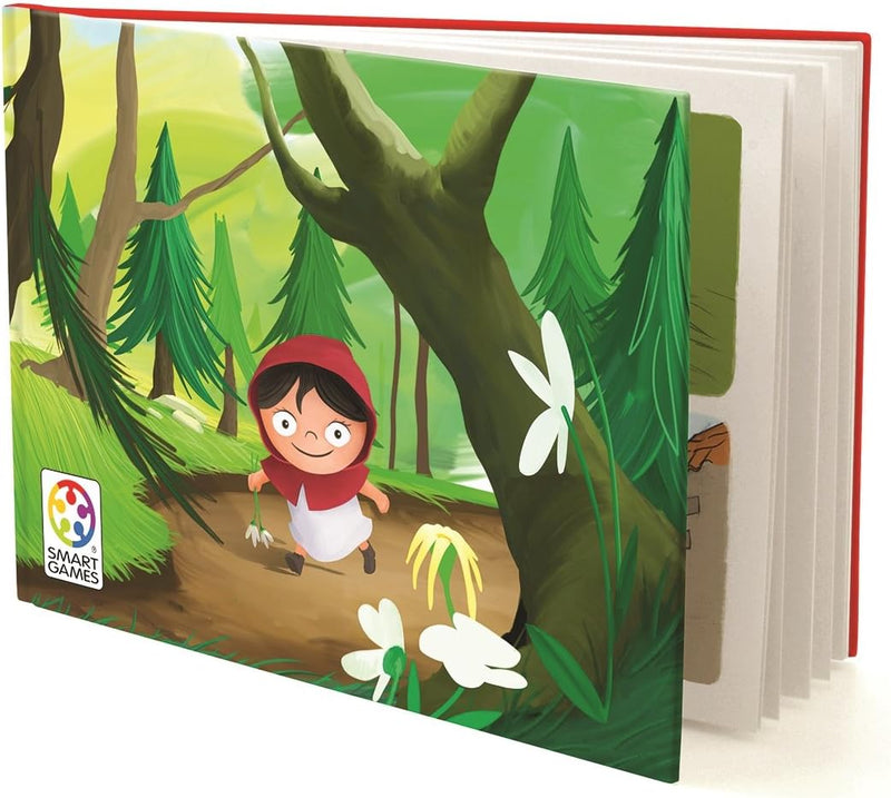 Smart Games - Little Red Riding Hood Deluxe, Puzzle Game with 48 Challenges and Picture Story Book,