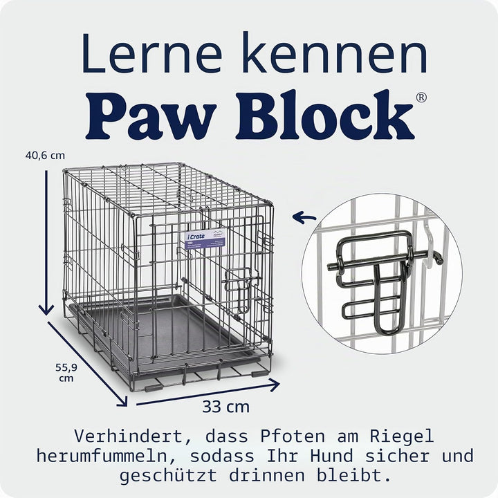 MidWest Homes for Pets iCrate Modell 1522 Hundebox, ca. 58 cm lang, mit Einzeltür, auslaufsicherer B