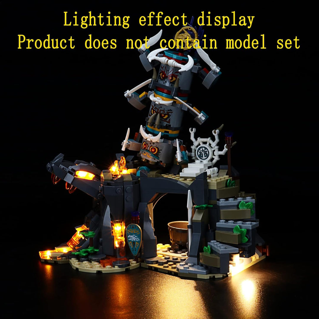 GEAMENT Licht-Set Kompatibel mit Lego NINJAGO Das Dorf der Wächter (The Keepers'Village) - Beleuchtu